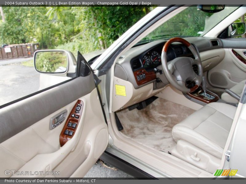 Champagne Gold Opal / Beige 2004 Subaru Outback 3.0 L.L.Bean Edition Wagon