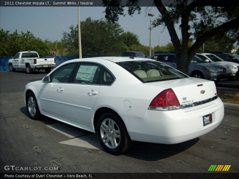 Summit White / Neutral 2011 Chevrolet Impala LT