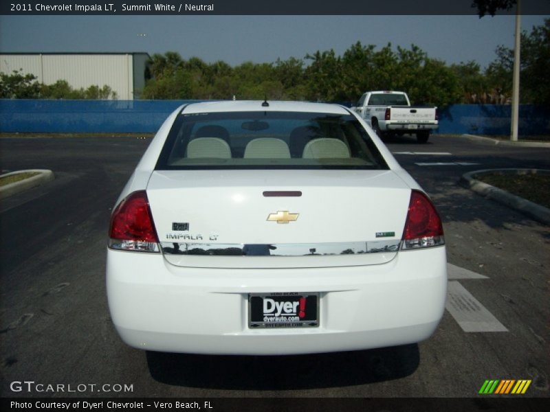 Summit White / Neutral 2011 Chevrolet Impala LT