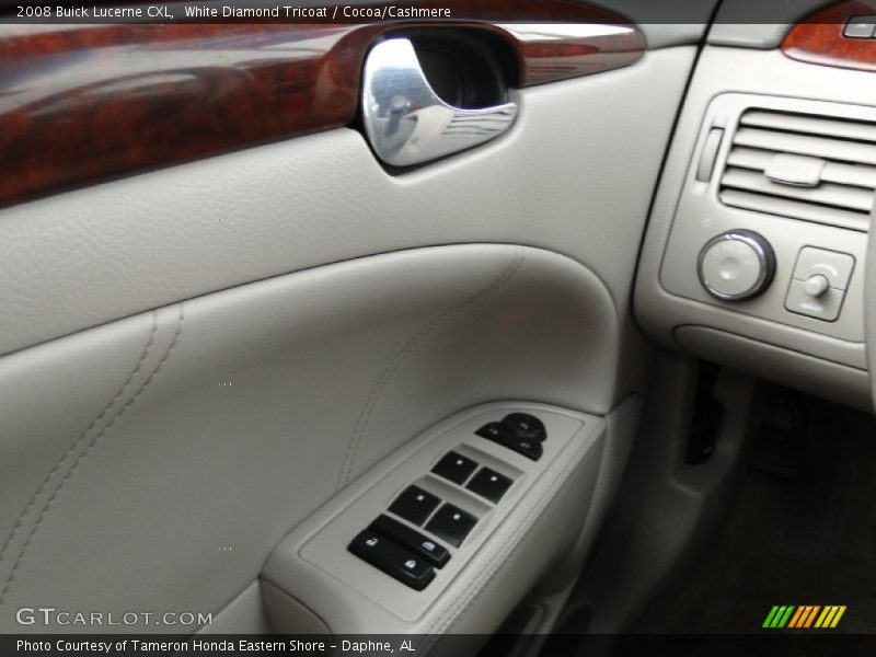 White Diamond Tricoat / Cocoa/Cashmere 2008 Buick Lucerne CXL