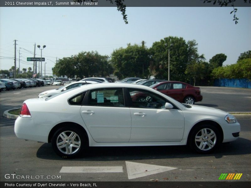 Summit White / Neutral 2011 Chevrolet Impala LT