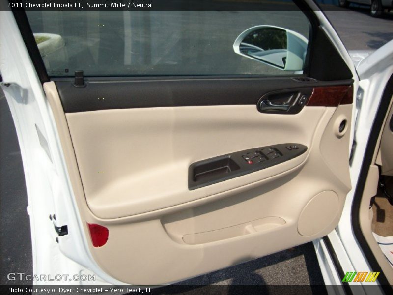 Summit White / Neutral 2011 Chevrolet Impala LT