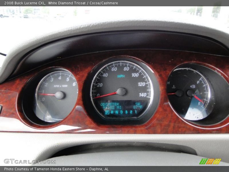 White Diamond Tricoat / Cocoa/Cashmere 2008 Buick Lucerne CXL