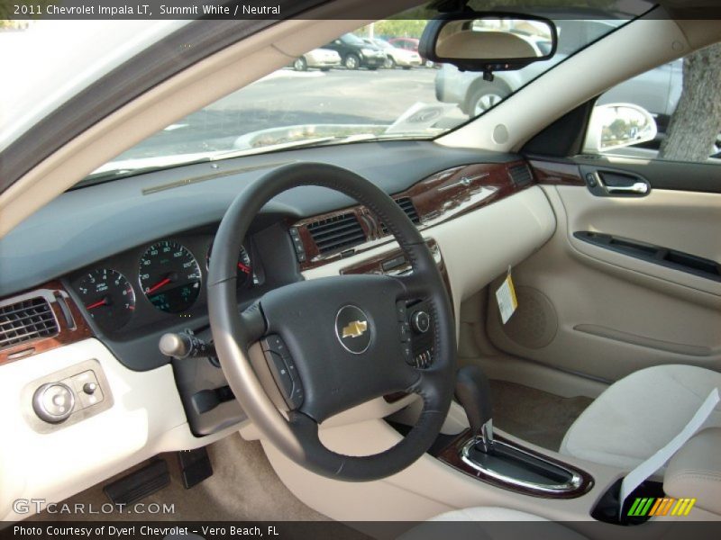 Summit White / Neutral 2011 Chevrolet Impala LT