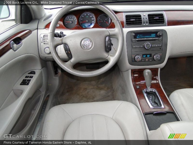 White Diamond Tricoat / Cocoa/Cashmere 2008 Buick Lucerne CXL