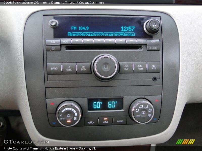 White Diamond Tricoat / Cocoa/Cashmere 2008 Buick Lucerne CXL