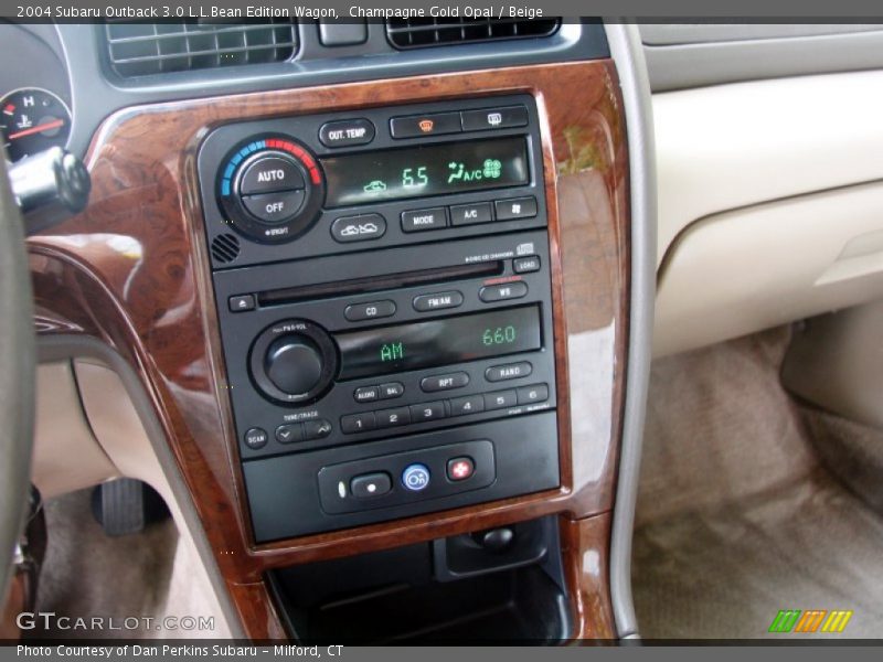 Champagne Gold Opal / Beige 2004 Subaru Outback 3.0 L.L.Bean Edition Wagon