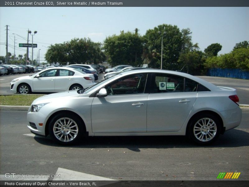 Silver Ice Metallic / Medium Titanium 2011 Chevrolet Cruze ECO