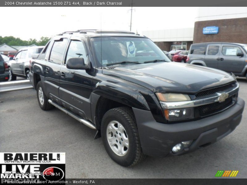 Black / Dark Charcoal 2004 Chevrolet Avalanche 1500 Z71 4x4