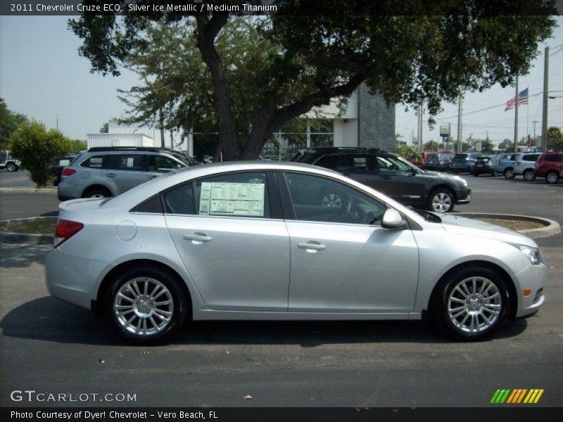 Silver Ice Metallic / Medium Titanium 2011 Chevrolet Cruze ECO