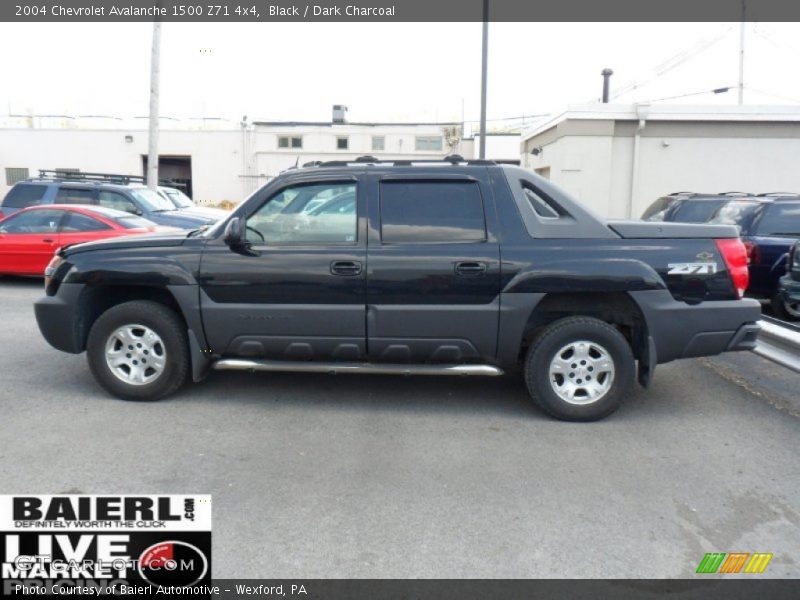 Black / Dark Charcoal 2004 Chevrolet Avalanche 1500 Z71 4x4