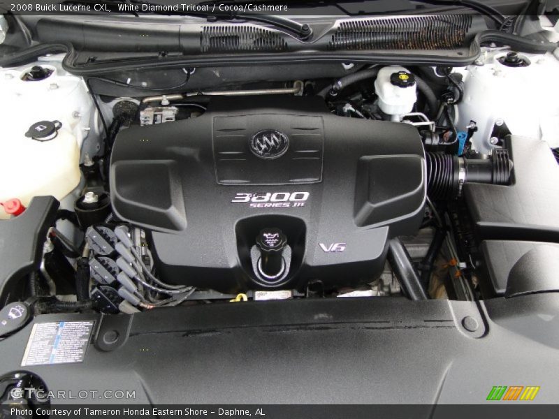 White Diamond Tricoat / Cocoa/Cashmere 2008 Buick Lucerne CXL