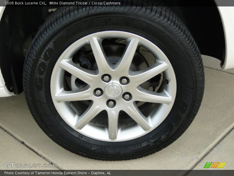 White Diamond Tricoat / Cocoa/Cashmere 2008 Buick Lucerne CXL
