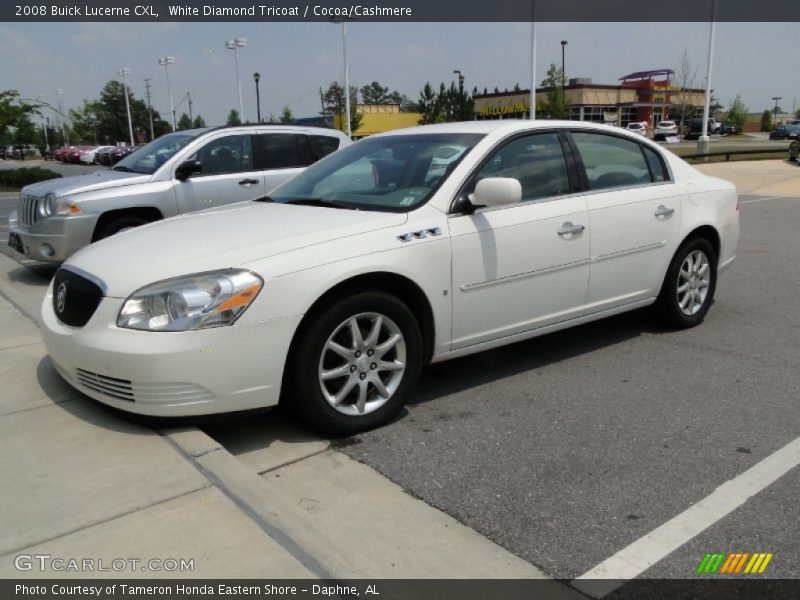 White Diamond Tricoat / Cocoa/Cashmere 2008 Buick Lucerne CXL