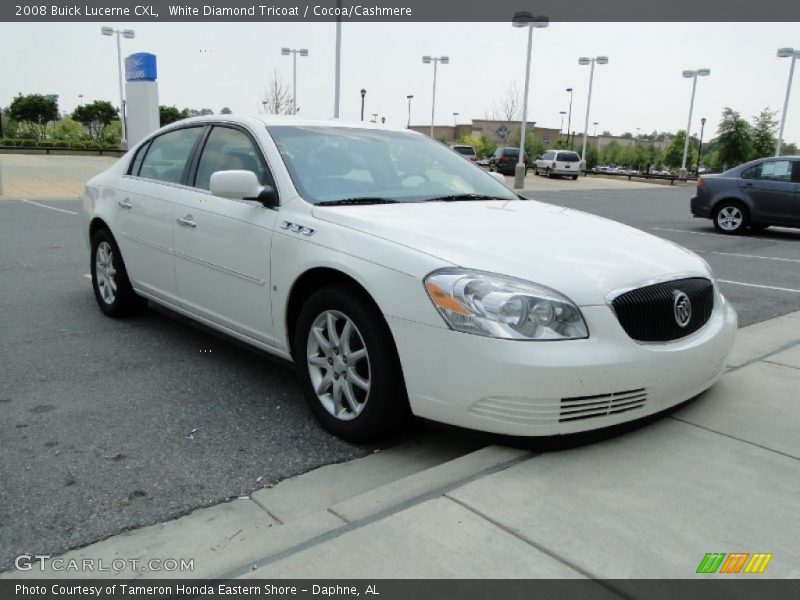 White Diamond Tricoat / Cocoa/Cashmere 2008 Buick Lucerne CXL