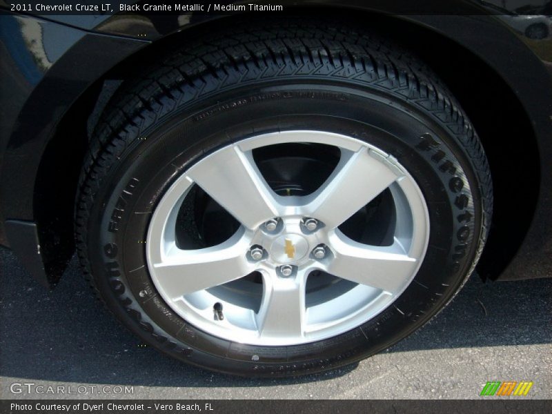 Black Granite Metallic / Medium Titanium 2011 Chevrolet Cruze LT