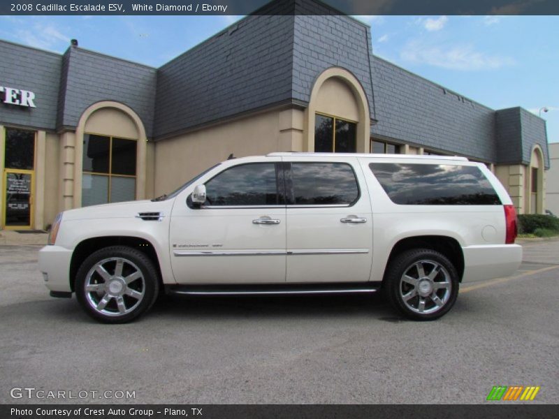 White Diamond / Ebony 2008 Cadillac Escalade ESV