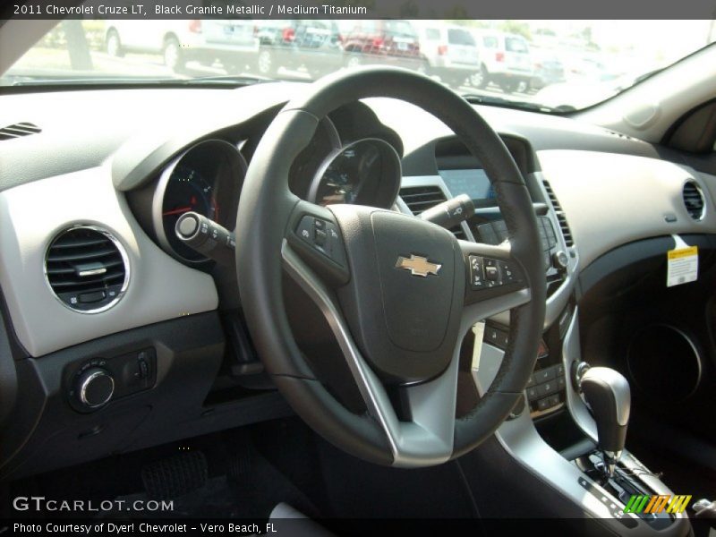 Black Granite Metallic / Medium Titanium 2011 Chevrolet Cruze LT
