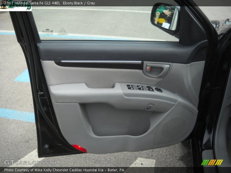 Ebony Black / Gray 2007 Hyundai Santa Fe GLS 4WD