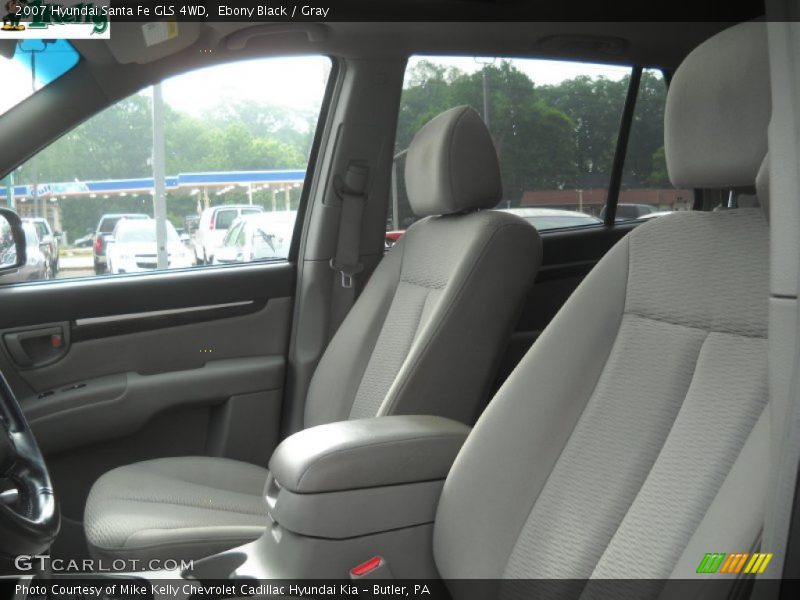 Ebony Black / Gray 2007 Hyundai Santa Fe GLS 4WD