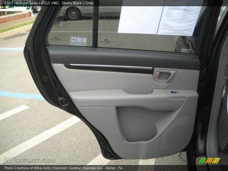 Ebony Black / Gray 2007 Hyundai Santa Fe GLS 4WD