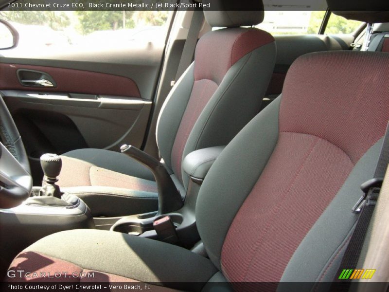  2011 Cruze ECO Jet Black/Sport Red Interior