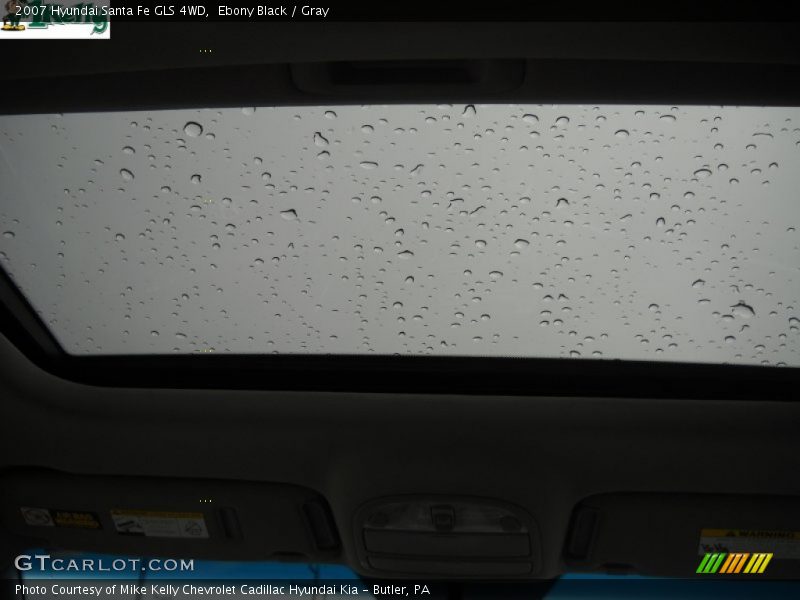 Ebony Black / Gray 2007 Hyundai Santa Fe GLS 4WD