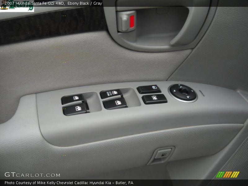 Ebony Black / Gray 2007 Hyundai Santa Fe GLS 4WD