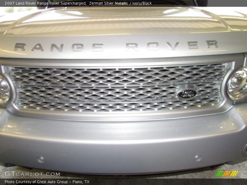 Zermatt Silver Metallic / Ivory/Black 2007 Land Rover Range Rover Supercharged