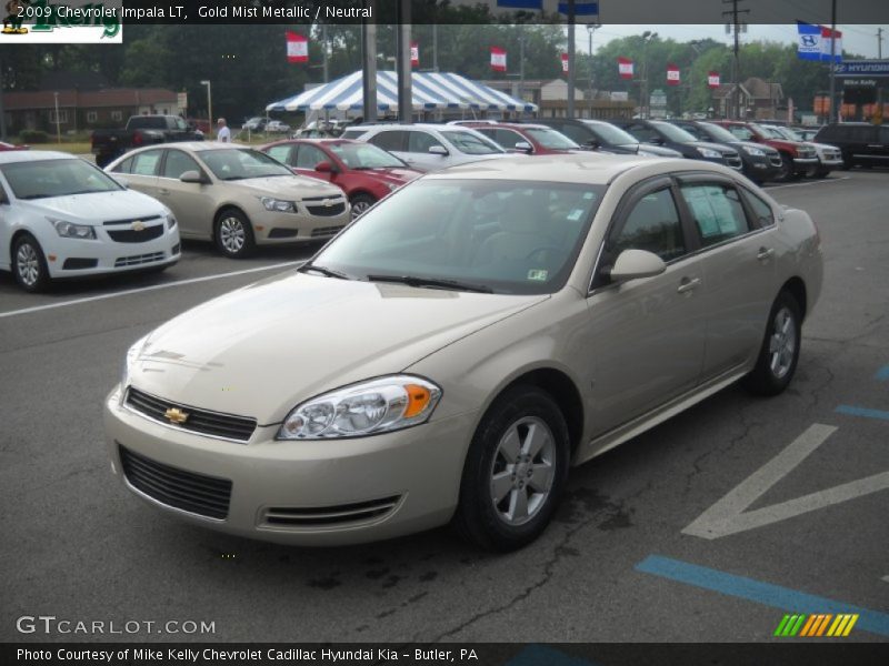 Gold Mist Metallic / Neutral 2009 Chevrolet Impala LT