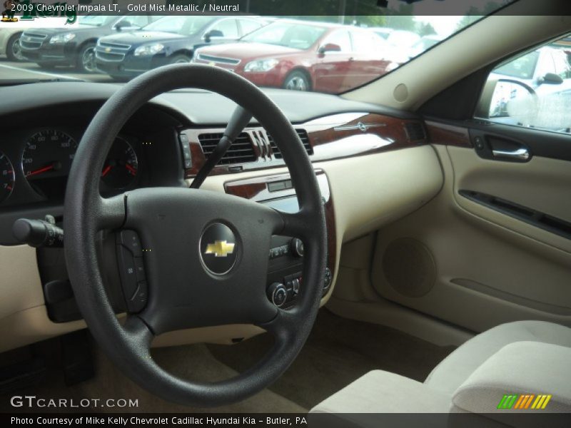 Gold Mist Metallic / Neutral 2009 Chevrolet Impala LT