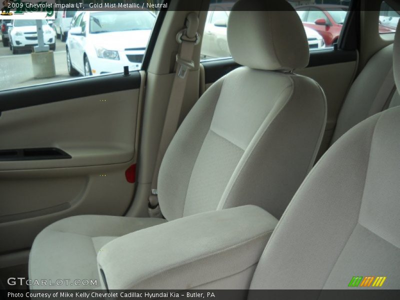 Gold Mist Metallic / Neutral 2009 Chevrolet Impala LT