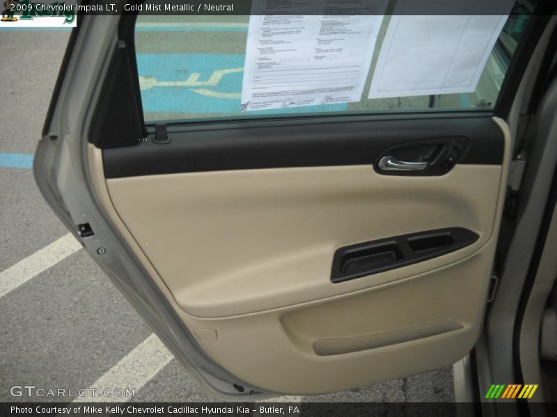 Gold Mist Metallic / Neutral 2009 Chevrolet Impala LT