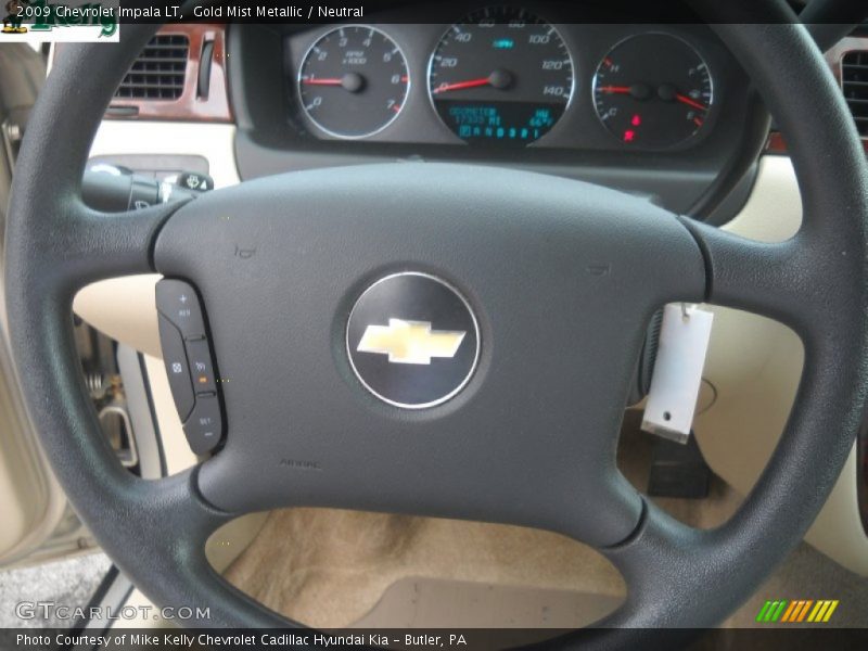 Gold Mist Metallic / Neutral 2009 Chevrolet Impala LT