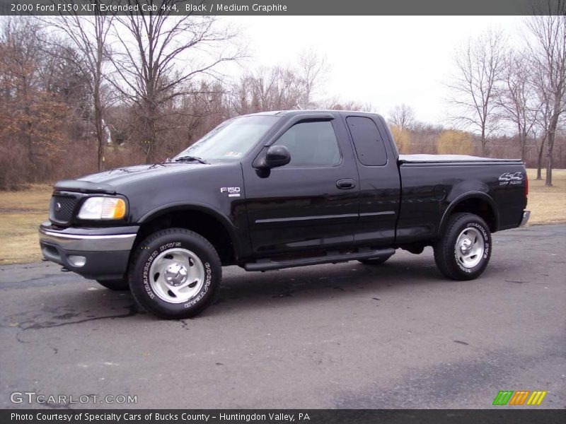 Black / Medium Graphite 2000 Ford F150 XLT Extended Cab 4x4