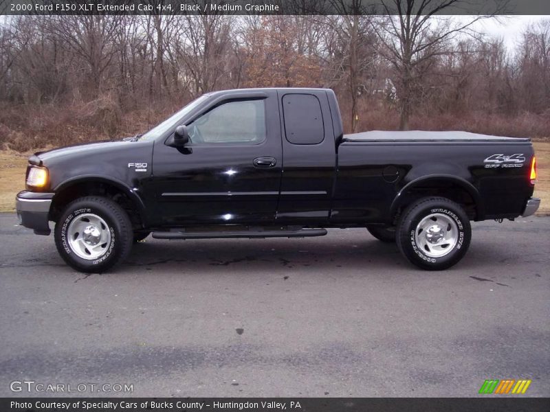 Black / Medium Graphite 2000 Ford F150 XLT Extended Cab 4x4