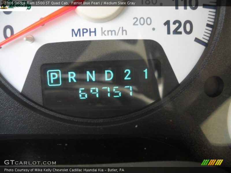 Patriot Blue Pearl / Medium Slate Gray 2006 Dodge Ram 1500 ST Quad Cab