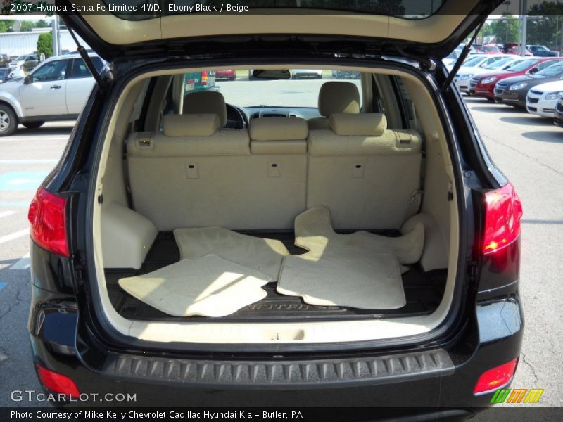 Ebony Black / Beige 2007 Hyundai Santa Fe Limited 4WD