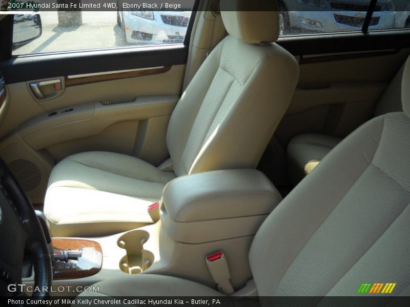 Ebony Black / Beige 2007 Hyundai Santa Fe Limited 4WD