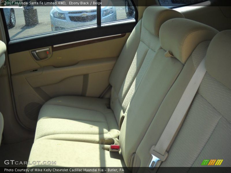 Ebony Black / Beige 2007 Hyundai Santa Fe Limited 4WD