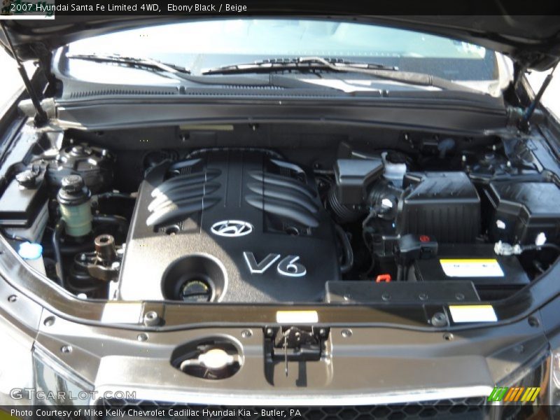 Ebony Black / Beige 2007 Hyundai Santa Fe Limited 4WD