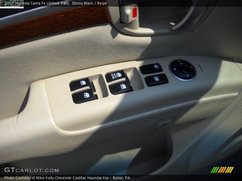 Ebony Black / Beige 2007 Hyundai Santa Fe Limited 4WD