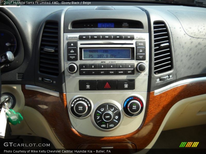 Ebony Black / Beige 2007 Hyundai Santa Fe Limited 4WD