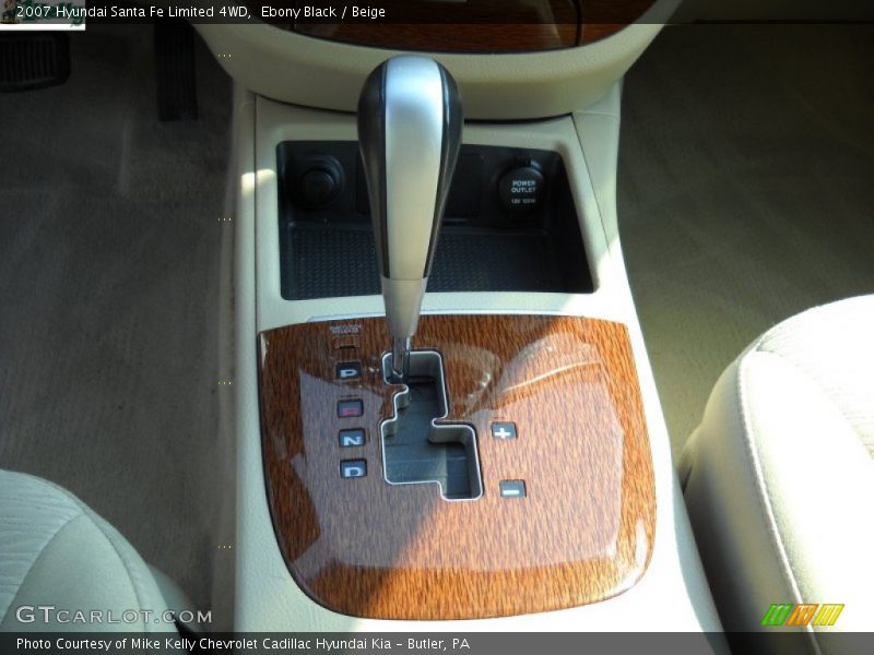 Ebony Black / Beige 2007 Hyundai Santa Fe Limited 4WD