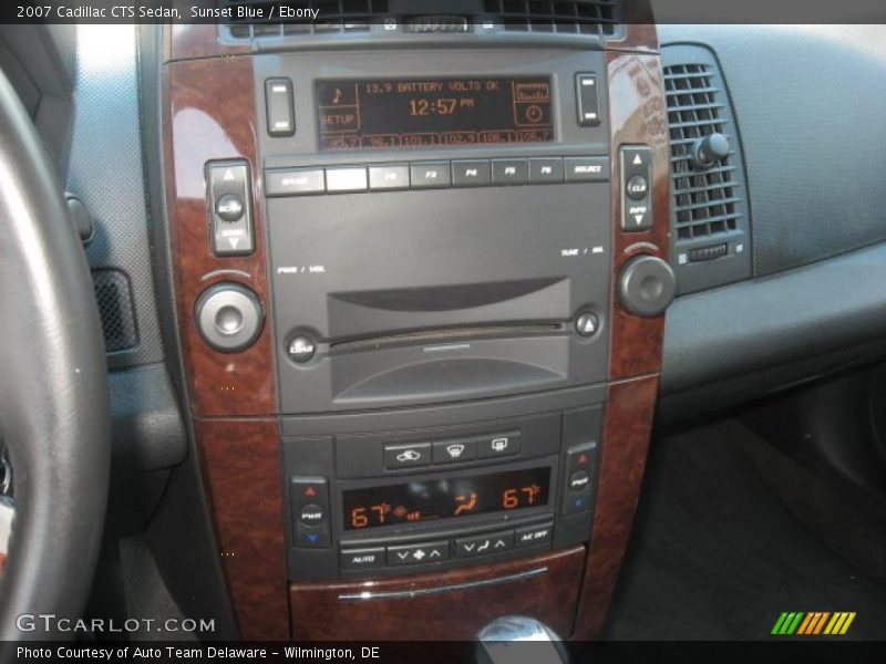 Sunset Blue / Ebony 2007 Cadillac CTS Sedan