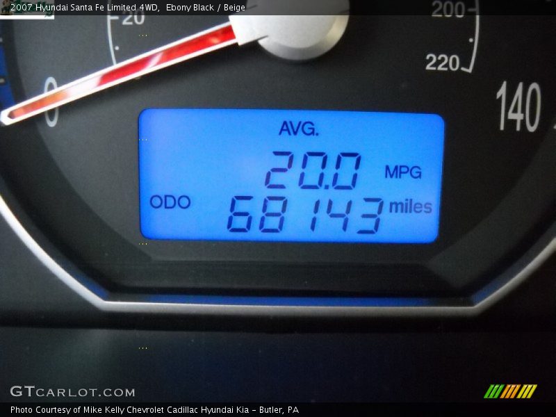 Ebony Black / Beige 2007 Hyundai Santa Fe Limited 4WD