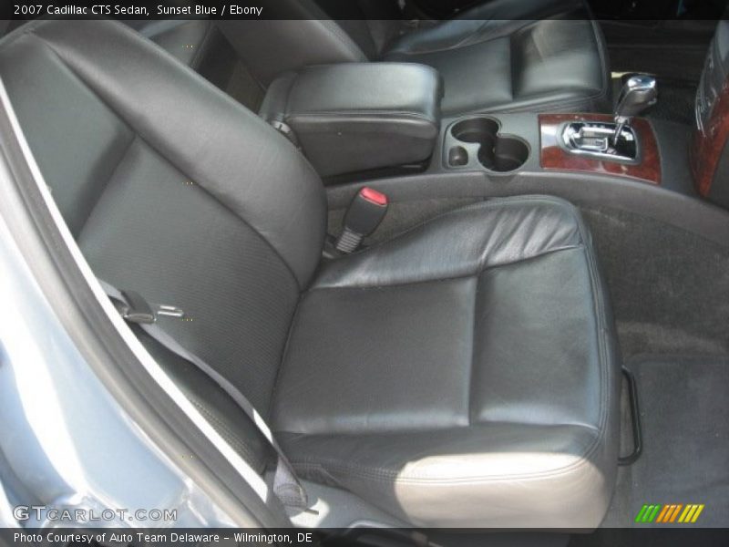 Sunset Blue / Ebony 2007 Cadillac CTS Sedan