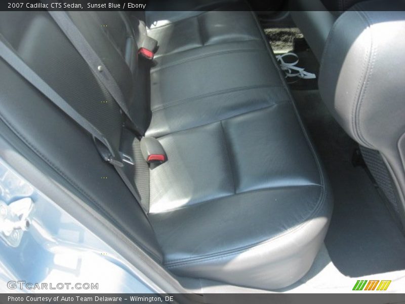 Sunset Blue / Ebony 2007 Cadillac CTS Sedan