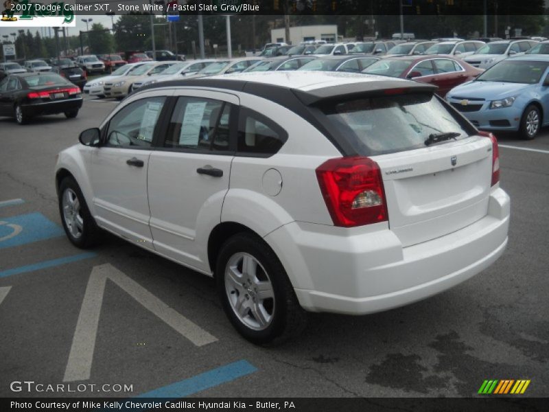 Stone White / Pastel Slate Gray/Blue 2007 Dodge Caliber SXT