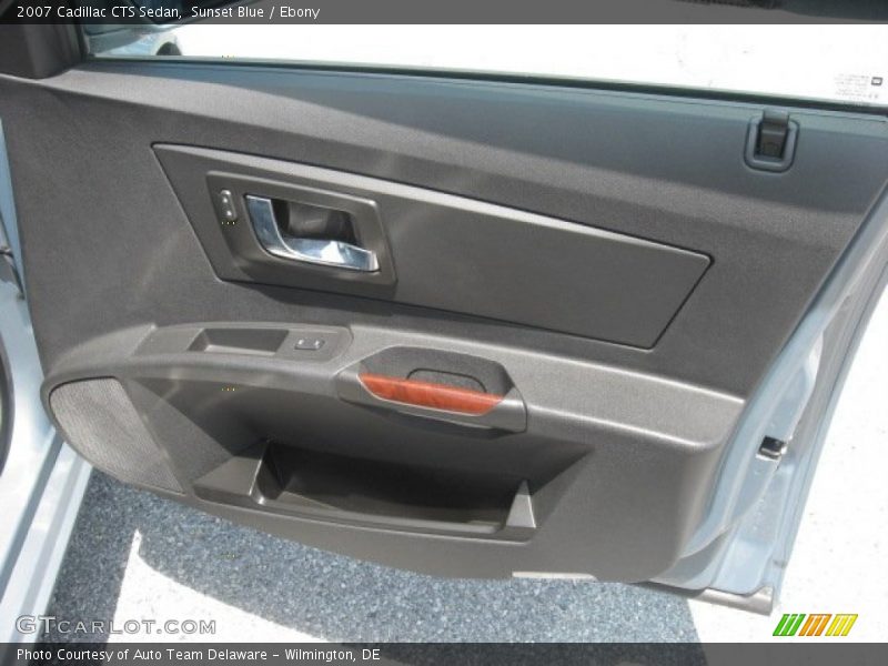 Sunset Blue / Ebony 2007 Cadillac CTS Sedan